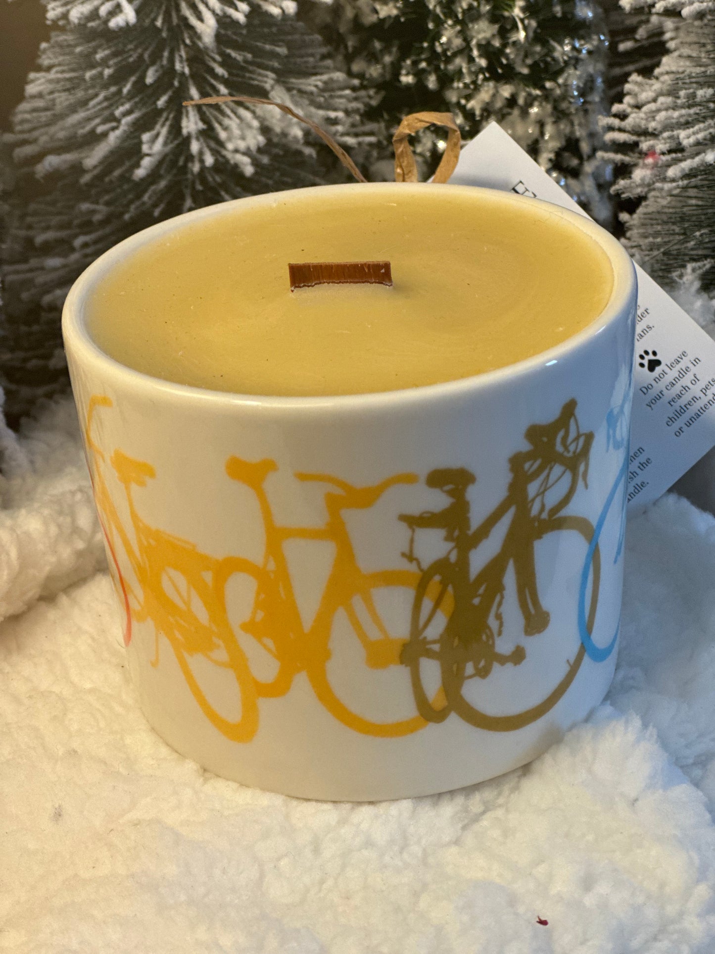 Colorful Bike Mug Candle
