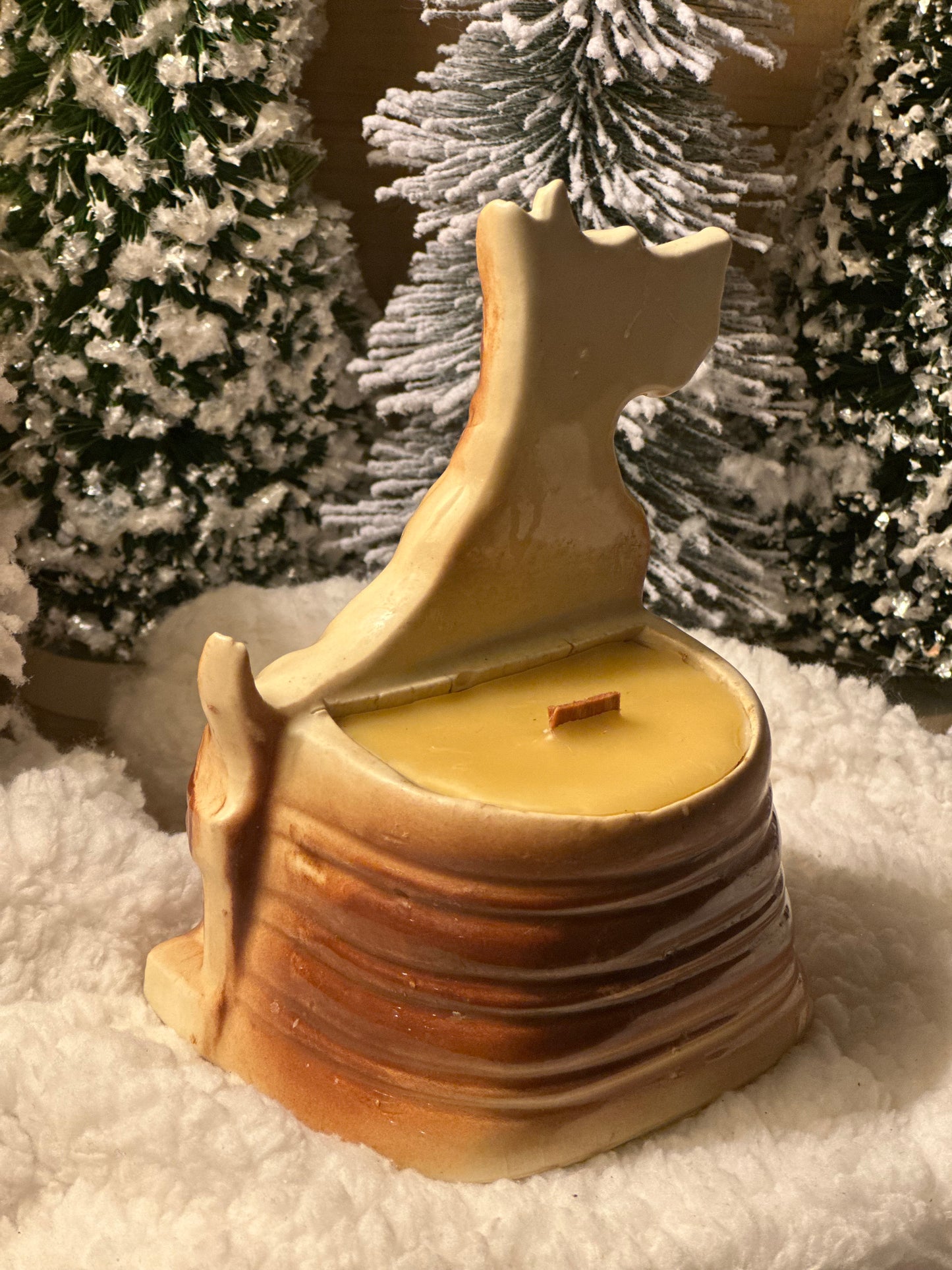 Vintage Terrier Pup Candle