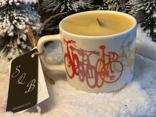 Colorful Bike Mug Candle