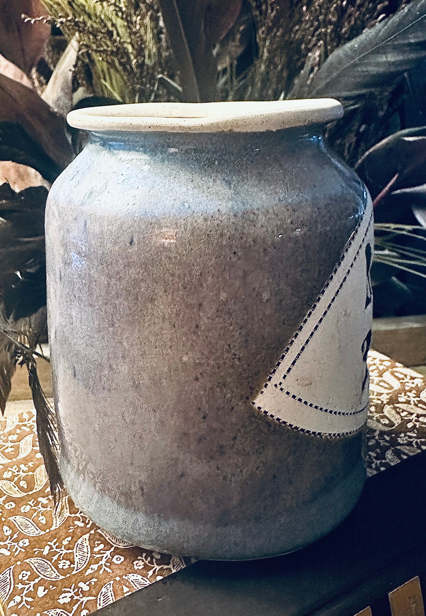 Vintage Moon Beams Pottery Art Candle