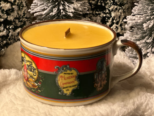 Vintage Tobasco Mug Candle
