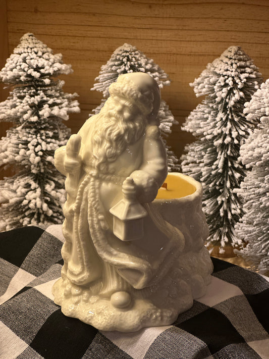 Santa holding Lantern Candle