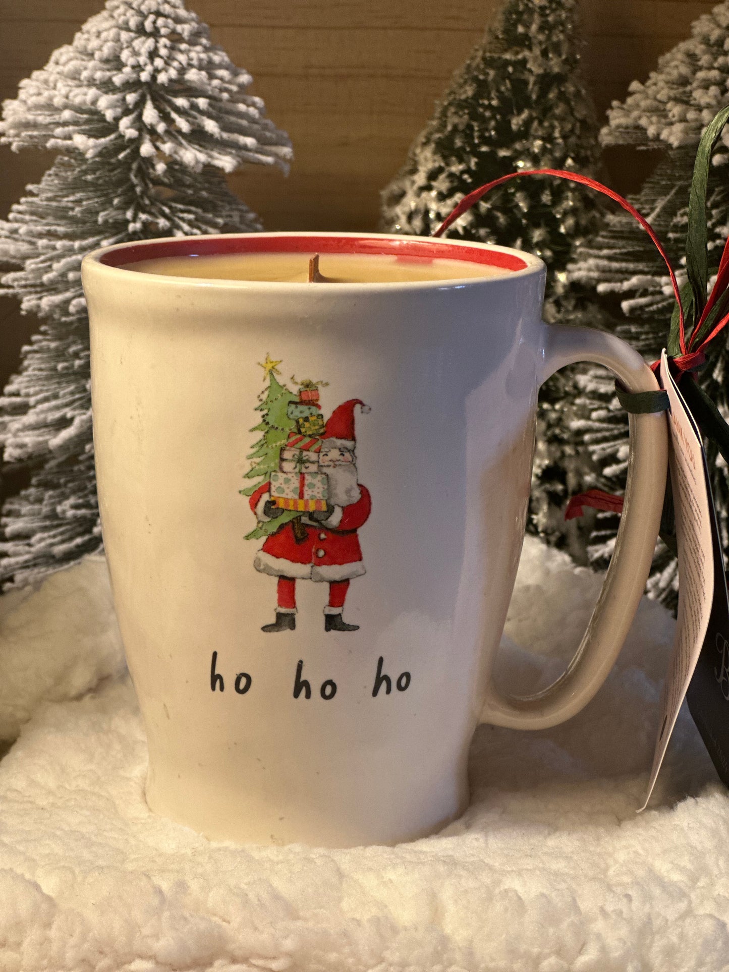 “Ho Ho Ho” Santa Candle