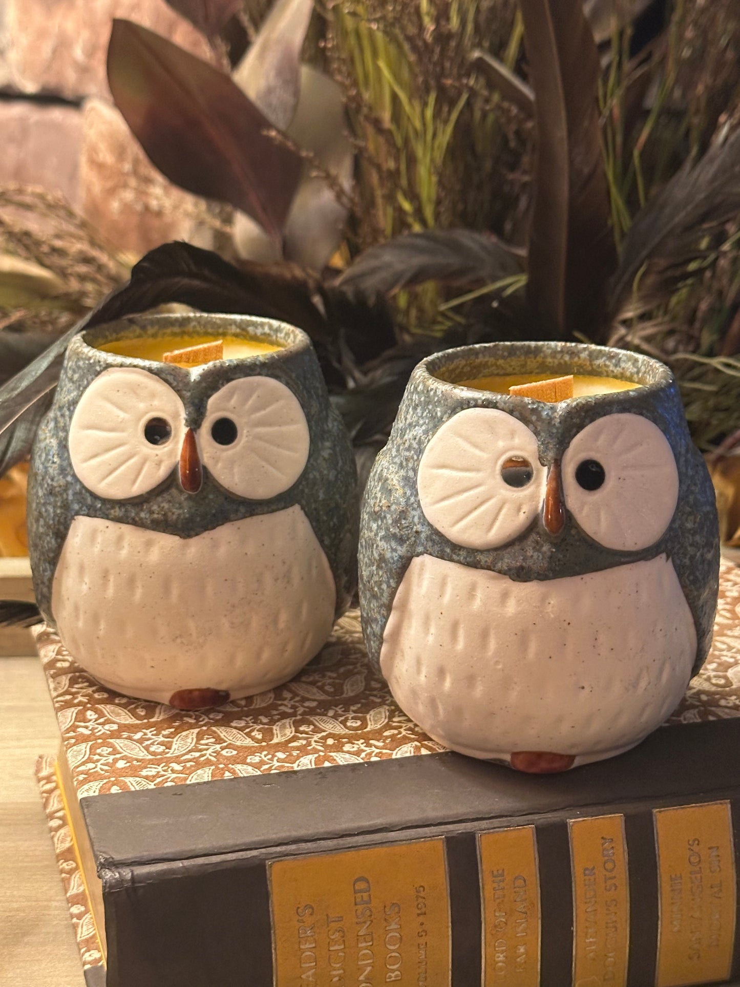 Vintage Otagiri Owl Candle
