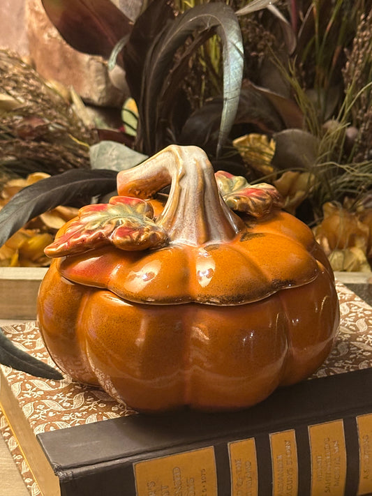 Lovely Vintage Pumpkin Candle