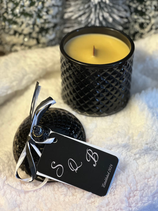 Black Crystal Candle