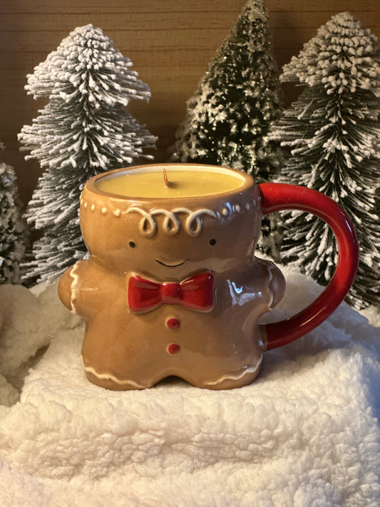 Gingerbread Man Candle