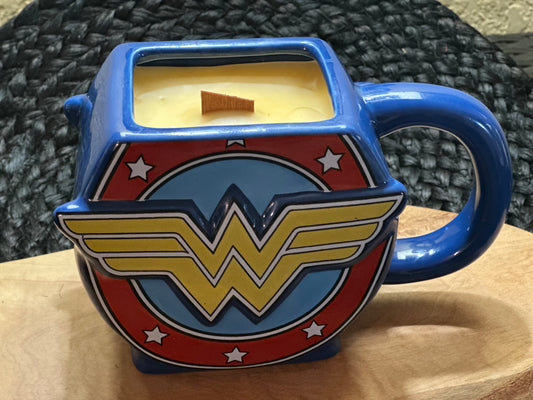 Wonder Woman Mug Candle