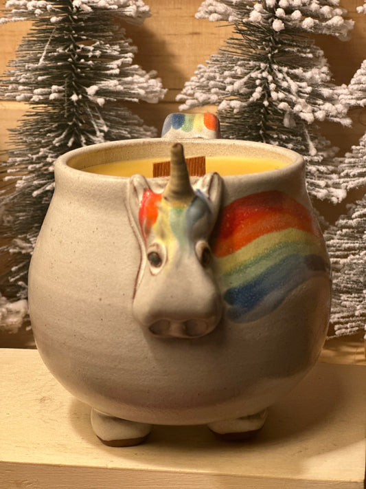 Vintage Hand-made Unicorn Candle