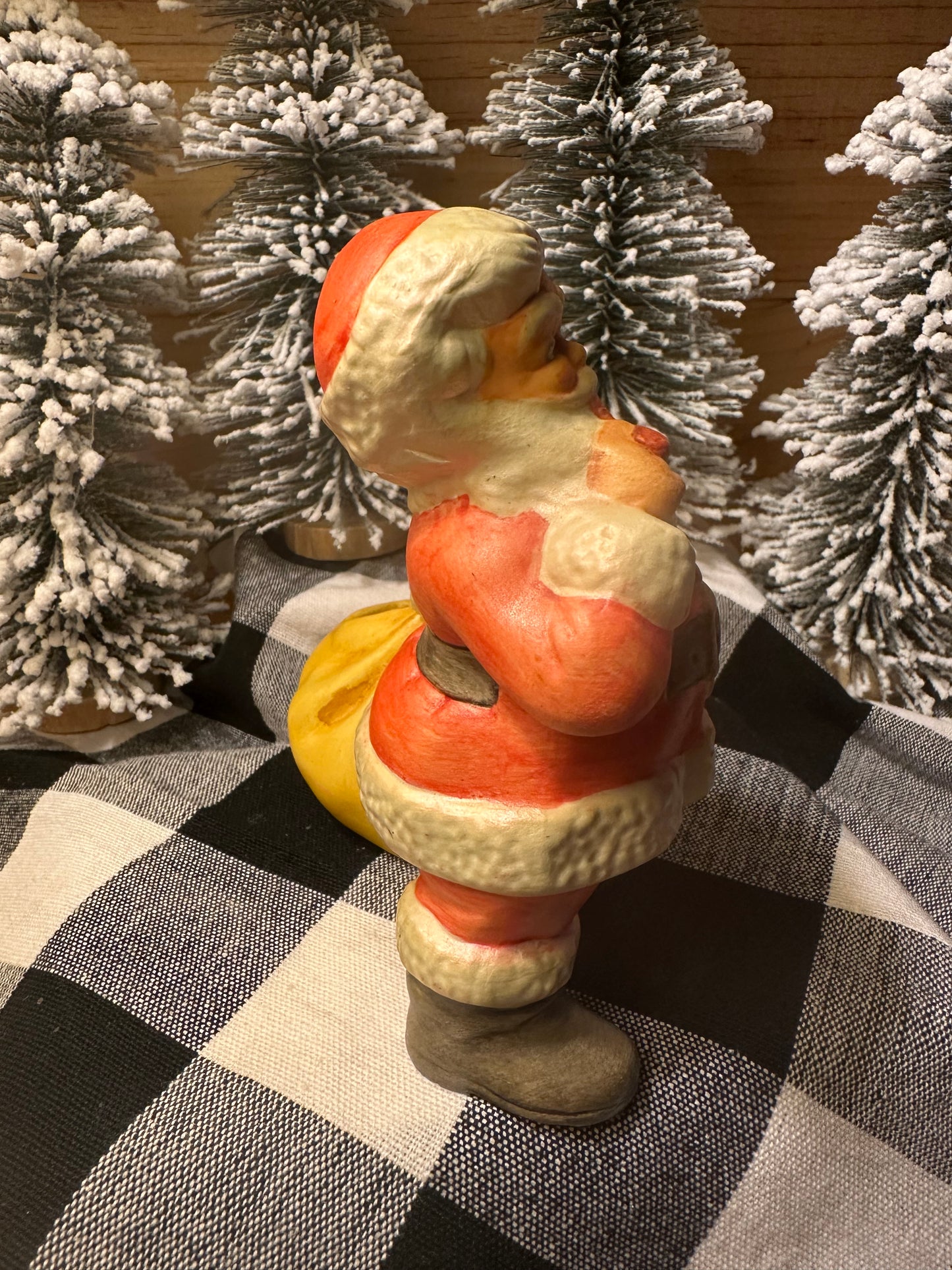 Vintage Holland Mold Santa Candle