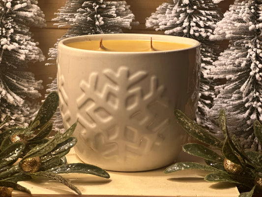 Snowflake Love Candle