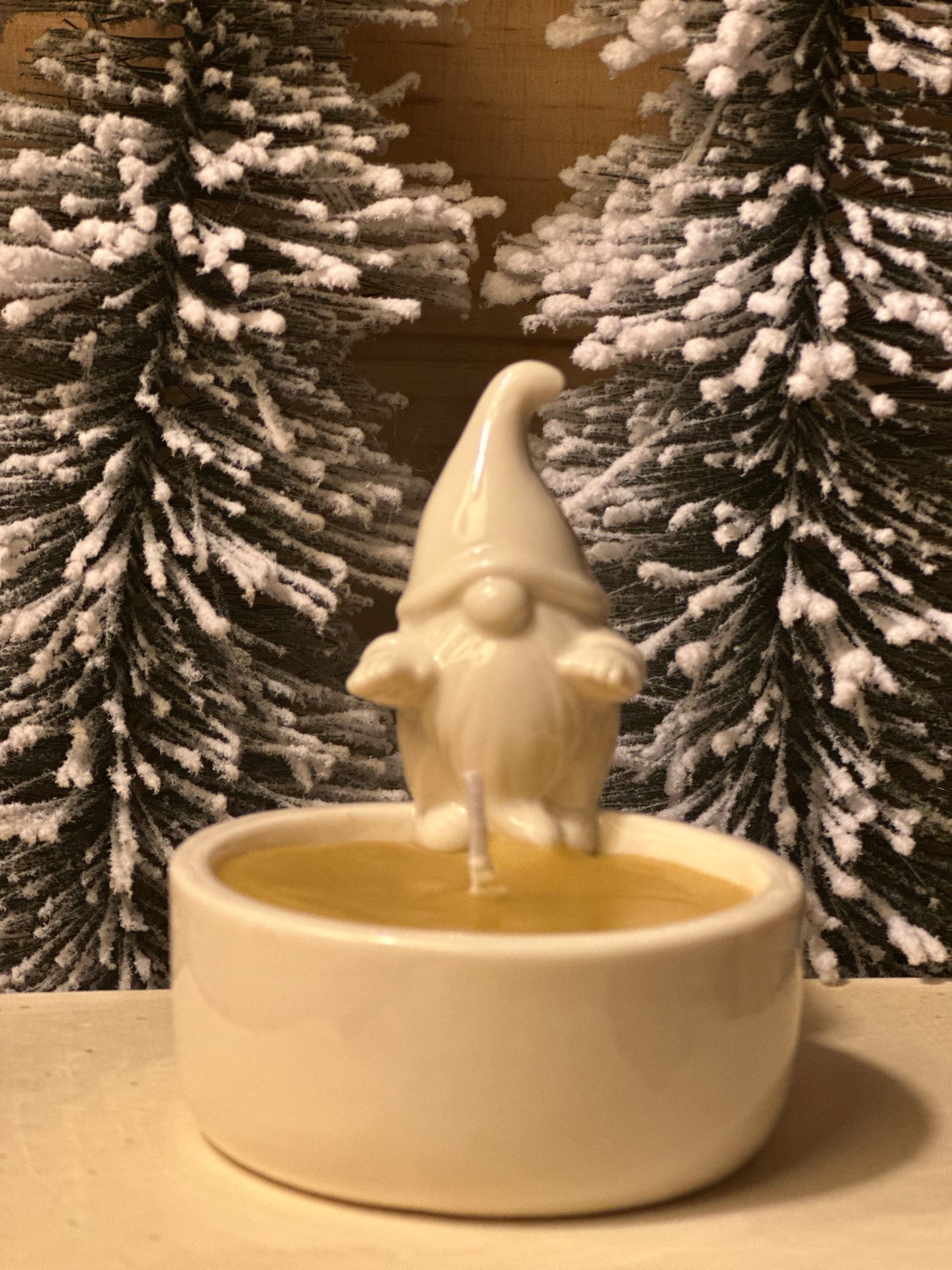 Tiny Gnome by the fireside Limited Holiday Edition Candle