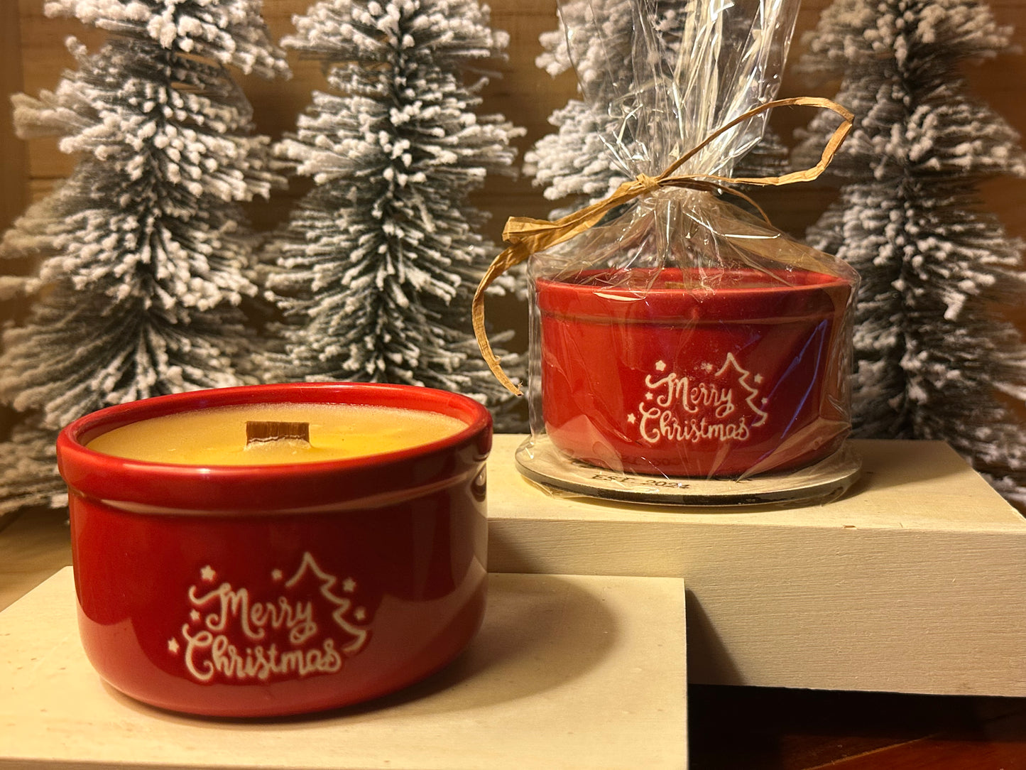 “Merry Christmas” Ramiken Candle