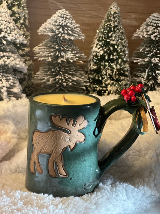 Moose Mug Candle