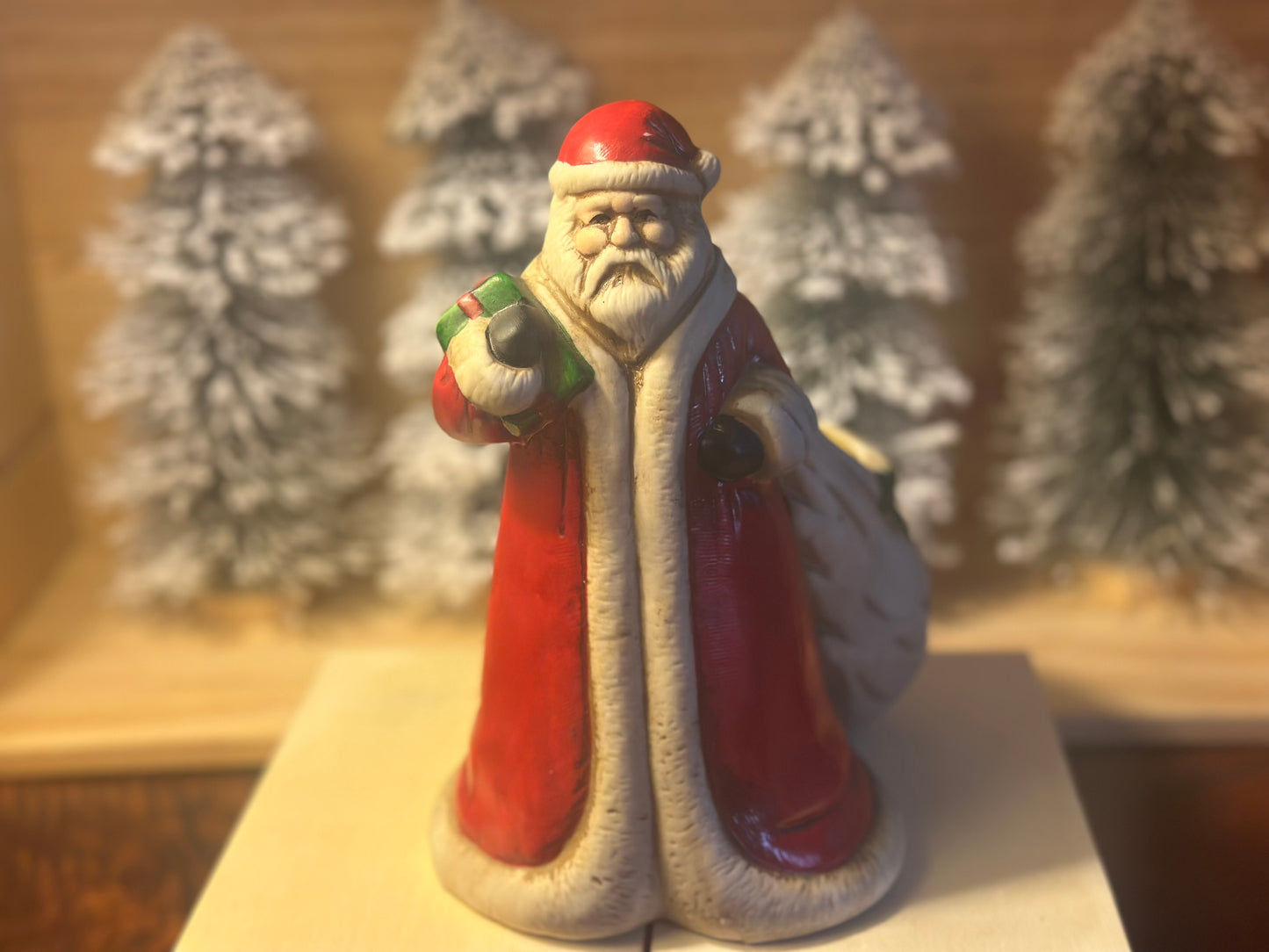 Gorgeous Vintage Santa Candle