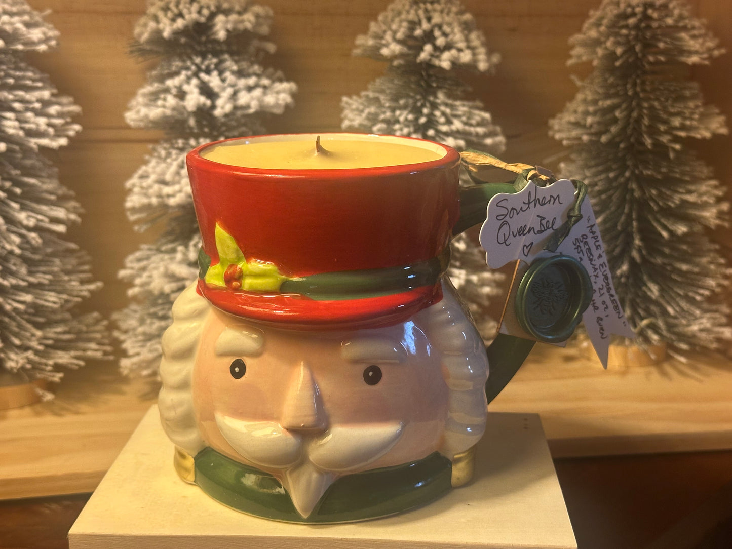 Nutcracker Mug Candle